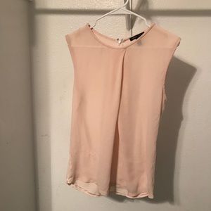 MNG Light Pink Flowy Blouse